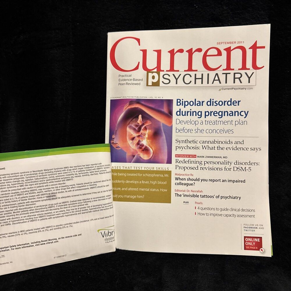 Current Psychiatry September 2011 Bipolar Disorder During Pregnancy Vol 10 #9